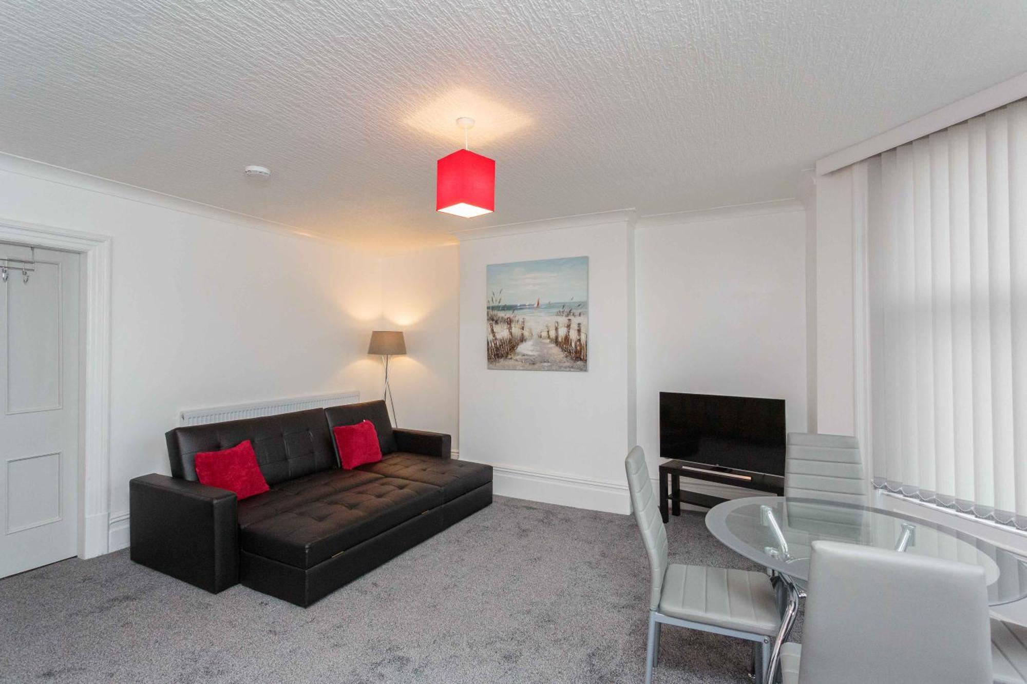 Cherry Property - Berry Apartments Blackpool Oda fotoğraf